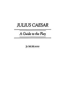 portada Julius Caesar: A Guide to the Play (Greenwood Guides to Shakespeare) 