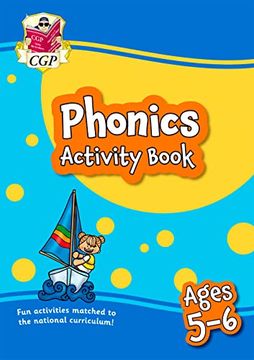portada New Phonics Activity Book for Ages 5-6 (Year 1) (Cgp ks1 Practise & Learn) (en Inglés)