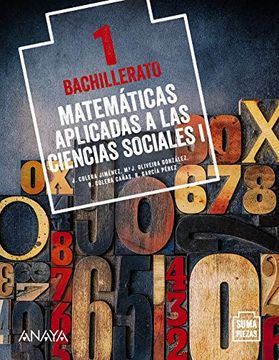 portada Matemáticas Aplicadas a las Ciencias Sociales i. (in Spanish)