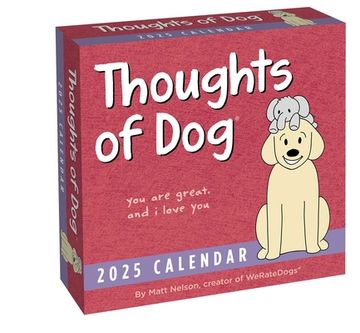 portada Thoughts of dog 2025 Day-To-Day Calendar (en Inglés)