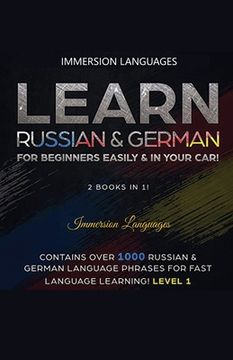 portada Learn German & Russian For Beginners Easily & In Your Car - Phrases Edition. Contains Over 500 German & Russian Phrases (en Inglés)