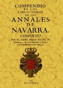 portada Compendio de los cinco tomos de los anales de Navarra
