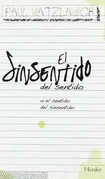 portada El Sinsentido del Sentido (in Spanish)