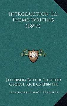 portada introduction to theme-writing (1893) (in English)
