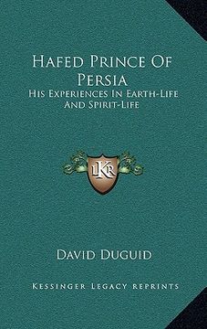 portada hafed prince of persia: his experiences in earth-life and spirit-life (en Inglés)