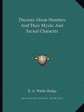 portada theories about numbers and their mystic and sacred character (en Inglés)