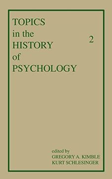 portada Topics in the History of Psychology: Volume ii (in English)