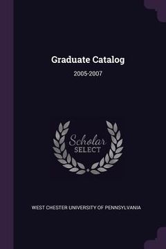 portada Graduate Catalog: 2005-2007