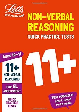 portada Letts 11+ Success - 11+ Non-Verbal Reasoning Quick Practice Tests Age 10-11 for the Gl Assessment Tests