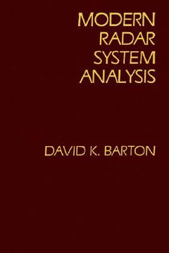 portada modern radar system analysis (en Inglés)