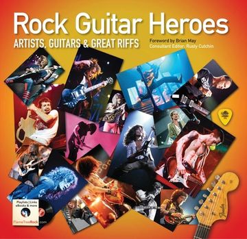 portada Rock Guitar Heroes: The Illustrated Encyclopedia of Artists, Guitars and Great Riffs (en Inglés)