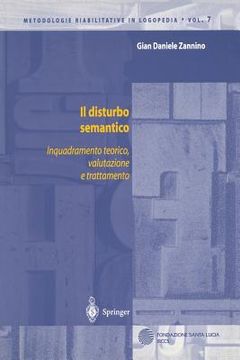 portada Il Disturbo Semantico: Inquadramento Teorico, Valutazione E Trattamento (en Italiano)