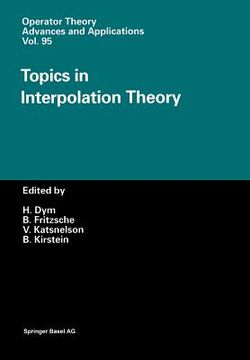 portada Topics in Interpolation Theory (en Inglés)