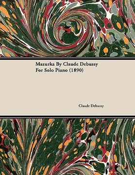 portada mazurka by claude debussy for solo piano (1890)