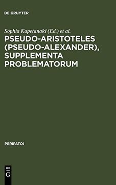 portada Pseudo-Aristoteles (Pseudo-Alexander), Supplementa Problematorum 