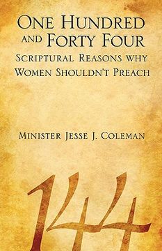 portada one hundred and forty four scriptural reasons why women shouldn't preach (en Inglés)