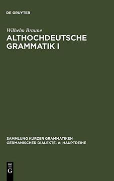 portada Althochdeutsche Grammatik i: Laut- und Formenlehre (in German)