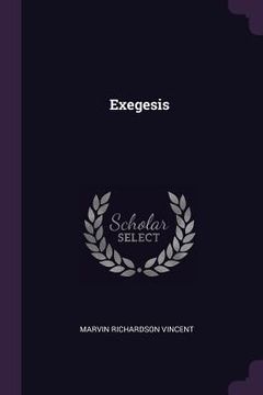 portada Exegesis (en Inglés)