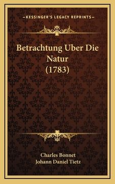 portada Betrachtung Uber Die Natur (1783) (en Alemán)