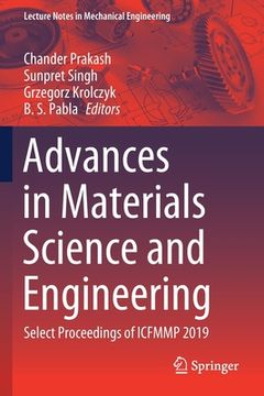 portada Advances in Materials Science and Engineering: Select Proceedings of Icfmmp 2019 (in English)