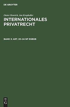 portada Art. 20-24 nf Egbgb (Internationales Privatrecht) (German Edition) [Hardcover ] (en Alemán)