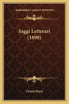 portada Saggi Letterari (1898) (in Italian)