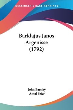 portada Barklajus Janos Argenisse (1792) (en Hebreo)