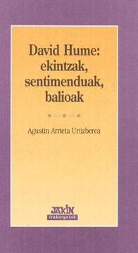 portada David Hume: Ekintzak, Sentimenduak, Balioak (Irakurgaiak) (in Basque)