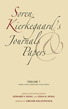 portada Soren Kierkegaard's Journals and Papers, Volume 7: Index and Composite Collation (en Inglés)