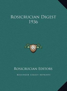 portada rosicrucian digest 1936 (in English)