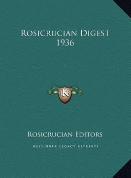 portada rosicrucian digest 1936