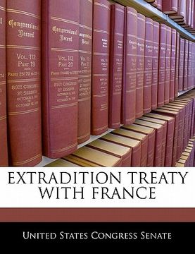 portada extradition treaty with france (en Inglés)