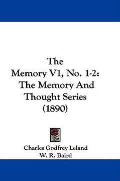 portada the memory v1, no. 1-2: the memory and thought series (1890)