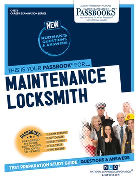portada Maintenance Locksmith (C-1353): Passbooks Study Guide Volume 1353 (in English)