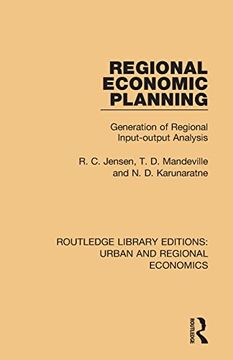 portada Regional Economic Planning: Generation of Regional Input-Output Analysis (Routledge Library Editions: Urban and Regional Economics) (en Inglés)