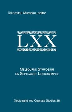 portada the melbourne symposium on septuagint lexicography