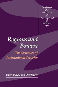 portada Regions and Powers Paperback: The Structure of International Security (Cambridge Studies in International Relations) (in English)