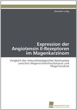 portada Expression Der Angiotensin II-Rezeptoren Im Magenkarzinom