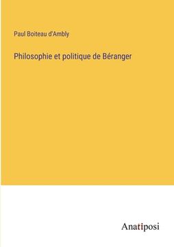 portada Philosophie et politique de Béranger (in French)