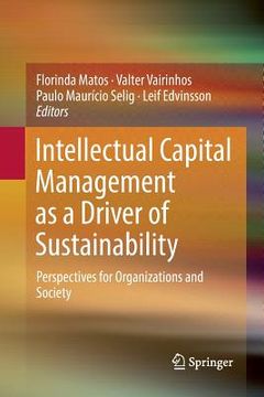 portada Intellectual Capital Management as a Driver of Sustainability: Perspectives for Organizations and Society (en Inglés)