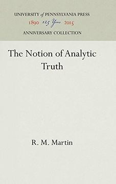 portada The Notion of Analytic Truth (en Inglés)