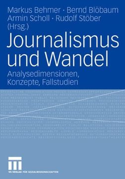 portada Journalismus und Wandel: Analysedimensionen, Konzepte, Fallstudien (German Edition)