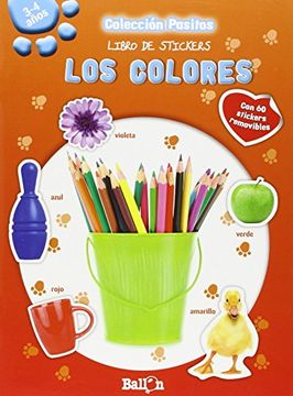 portada Los Colores - Pasitos Libro de Stickers (in Spanish)