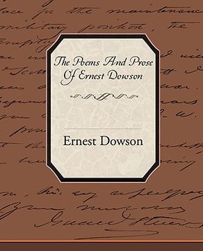 portada the poems and prose of ernest dowson