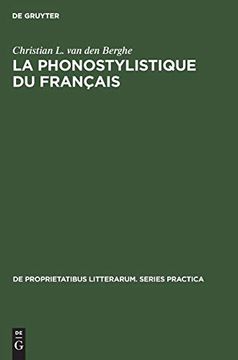 portada La Phonostylistique du Français (de Proprietatibus Litterarum. Series Practica) 
