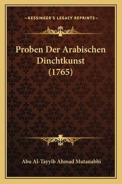 portada Proben Der Arabischen Dinchtkunst (1765) (in German)