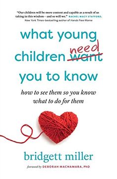 portada What Young Children Need you to Know: How to see Them so you Know What to do for Them (en Inglés)