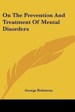 portada on the prevention and treatment of mental disorders (en Inglés)
