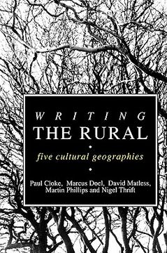 portada writing the rural: five cultural geographies (in English)