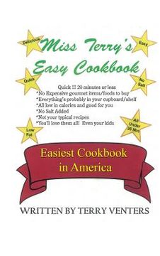 portada Miss Terry's Easy Cookbook: Easiest Cookbook in America (en Inglés)